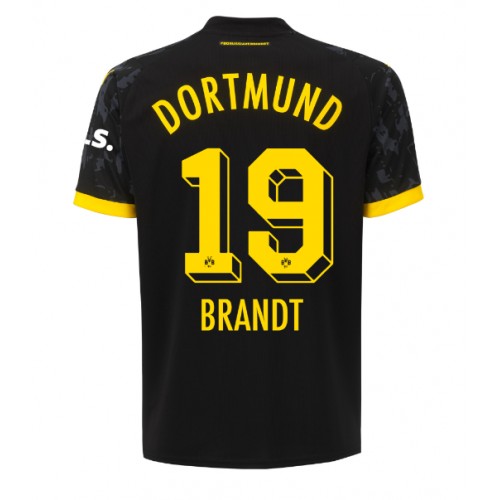 Fotballdrakt Herre Borussia Dortmund Julian Brandt #19 Bortedrakt 2023-24 Kortermet